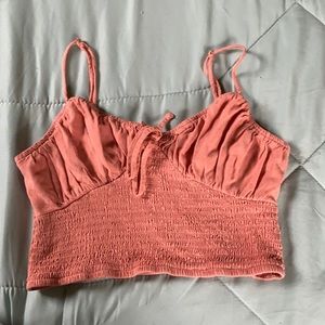 A pink cute crop too